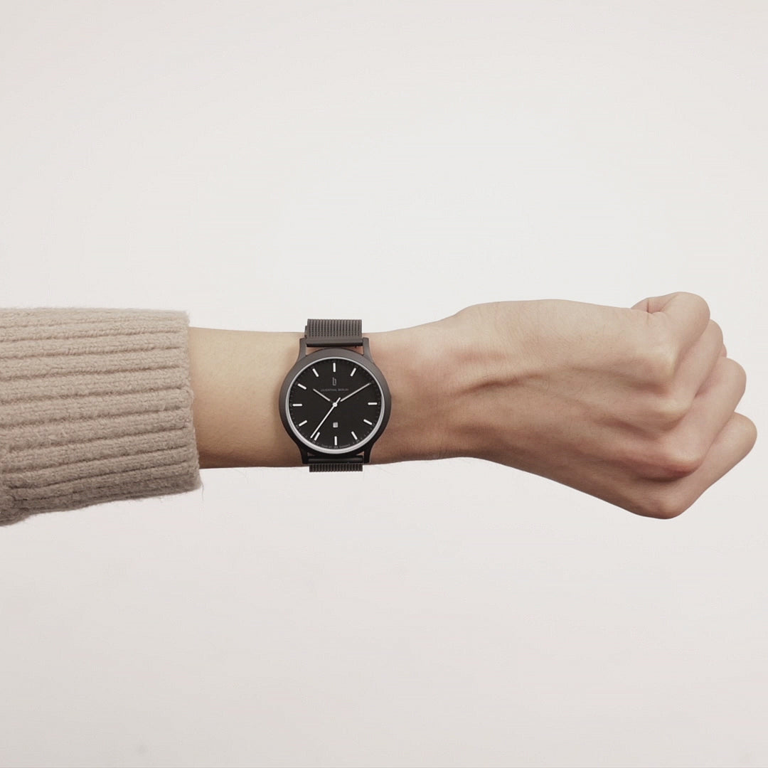 Huxley Black & White Stainless steel Black Matte – Lilienthal